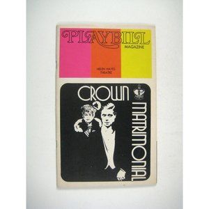 Crown Matrimonial Playbill November 1973 Eileen Herlie George Grizzard Broadway